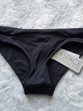L*Space Black Bikini Bottom Women's Small  Swimwear by Revolve NWT